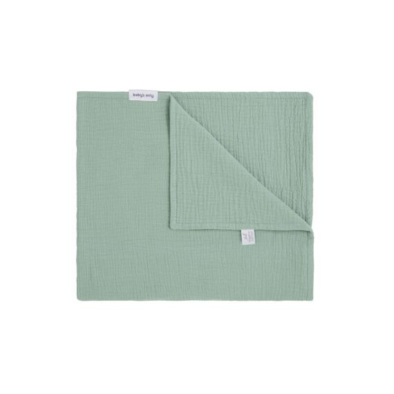 Babys Only Fresh Eco Wiegdeken Teddy 75X100Cm Stone Green
