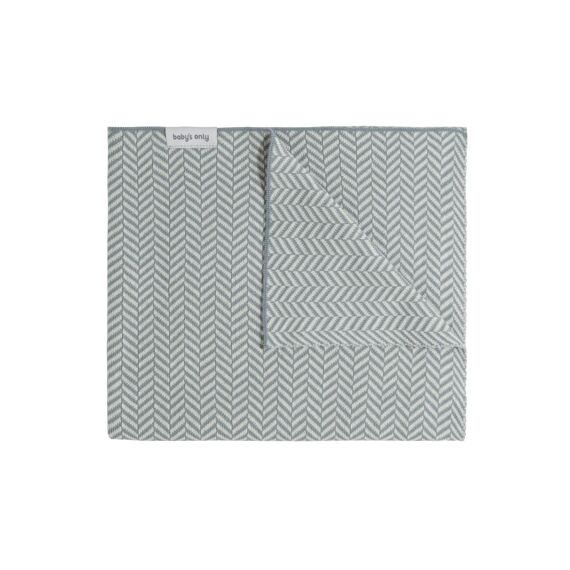 Babys Only Dawn Wiegdeken 75X95Cm Nordic Blue/Ecru