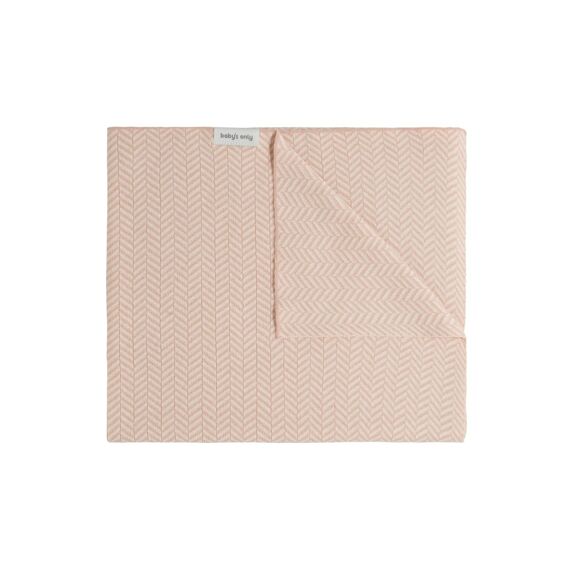 Babys Only Dawn Wiegdeken 75X95Cm Blush/Ecru
