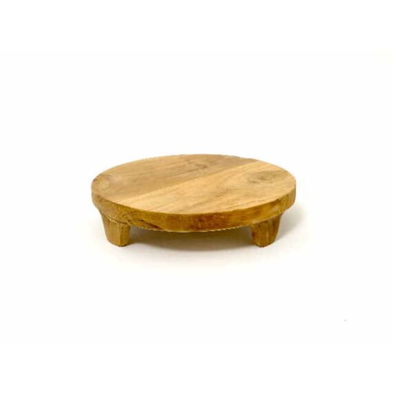 Plateau Teak Natural D25H5Cm