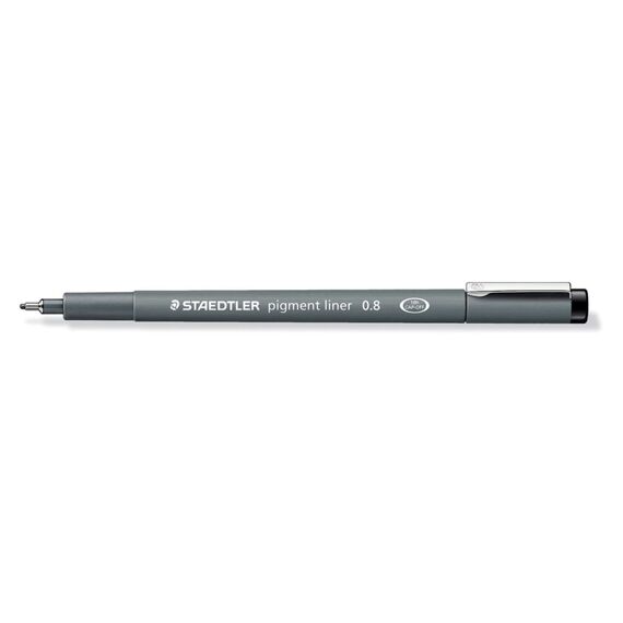 Staedtler Pigment Liner 08 Zwart