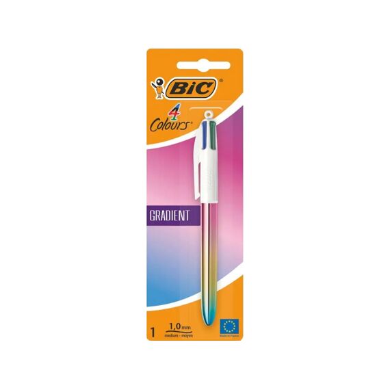 Bic 4 Kleuren Gradient Balpen Medium Op Blister