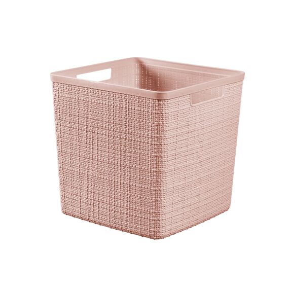 Curver Jute Opbergmand Cube 17L Rose Dawn