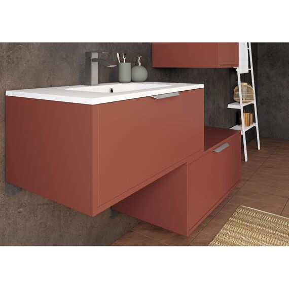 Allibert Evo Ensemble 80 Cm Mat Terracotta