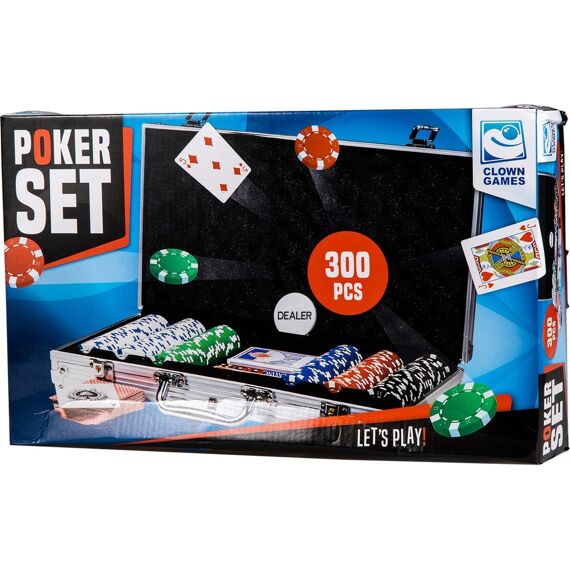 Clown Games Poker Set Alu Koffer 300-Dlg