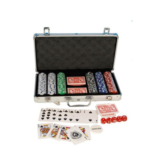 Clown Games Poker Set Alu Koffer 300-Dlg