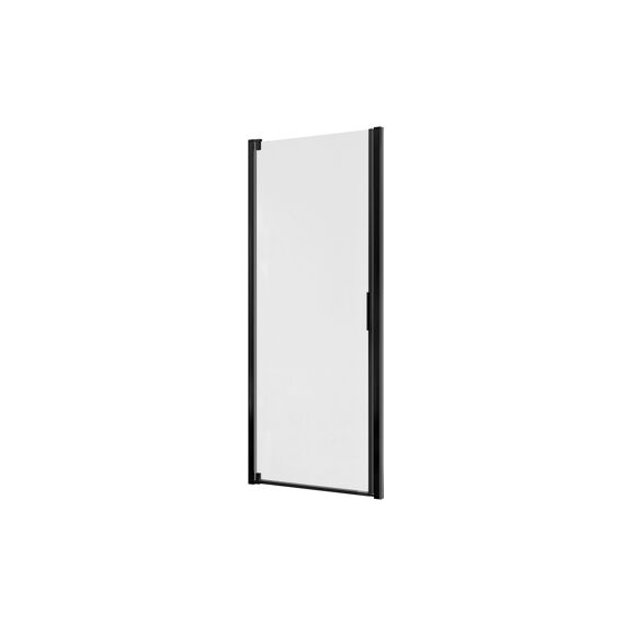 Allibert Laja - 1 Zwaaideur-Transparant Neutraal Zwart-86-91 X 200 Cm
