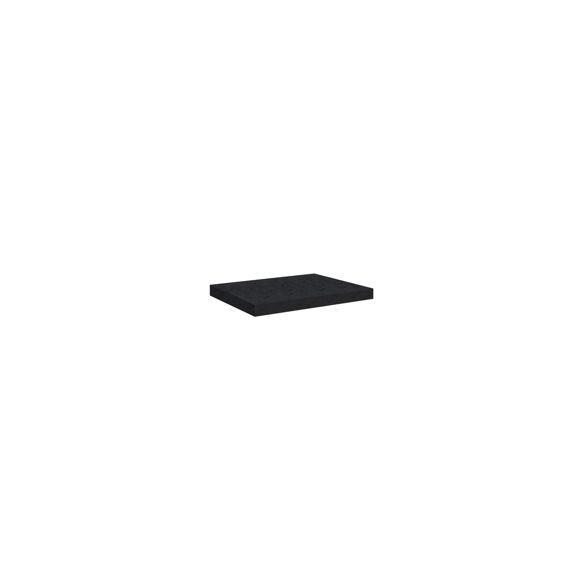 Allibert Play Gemelamineerd Wastafelblad 60 Cm Gestructureerd Mat Zwart