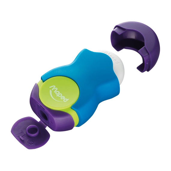 Maped Slijper/Gum Loopy Soft Touch Assortiment