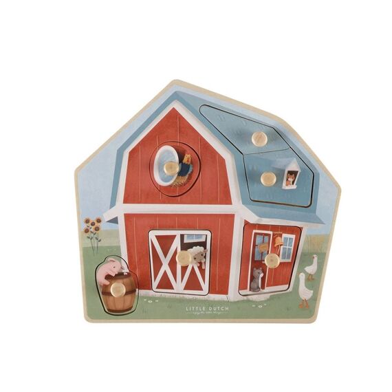 Litte Dutch Little Farm Houten Puzzel Boerderij