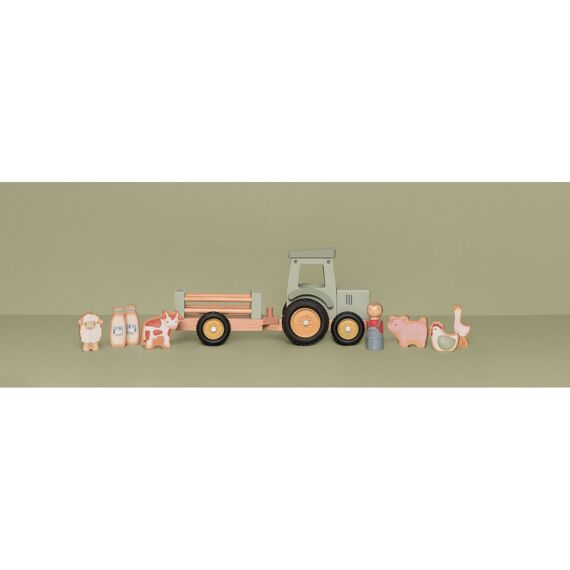 Litte Dutch Little Farm Tractor Met Trailer