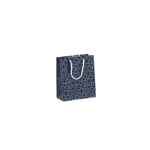 Geschenktas Men In Blue M 21.5X10.2X25.3Cm