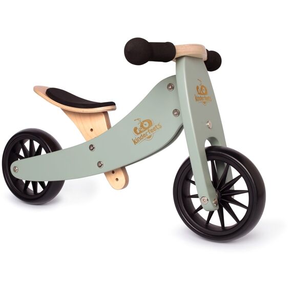 Kinderfeets Tiny Tot Plus Houten Loopfiets En Driewieler 2 In 1 Silver Sage