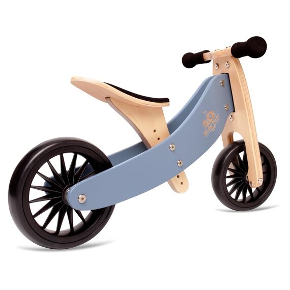 Kinderfeets Tiny Tot Plus Houten Loopfiets En Driewieler 2 In 1 Slate Blue