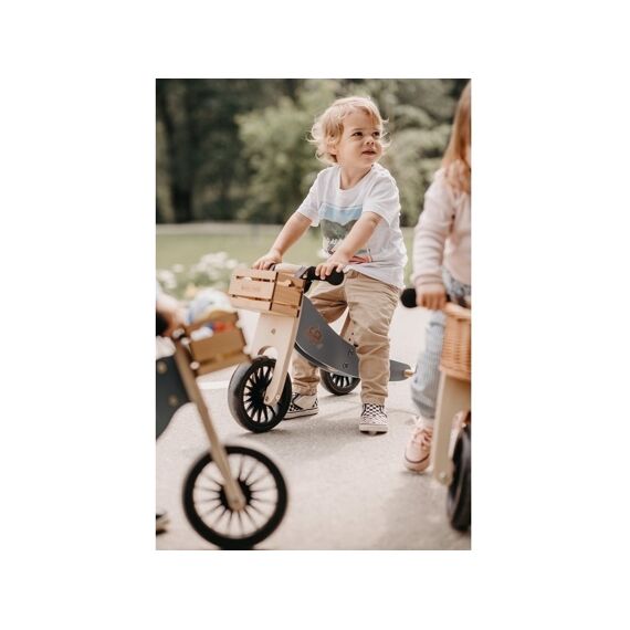 Kinderfeets Tiny Tot Plus Houten Loopfiets En Driewieler 2 In 1 Slate Blue