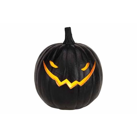 Hoofd Pompoen Jack-O-Lantern Led 16X16Xh17.5Cm Rond Resine