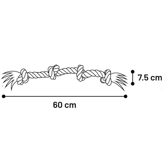 Flamingo Hs Katoen Jim Knoopbeen 4 Knopen  Blauw/Wit/Grijs 60Cm