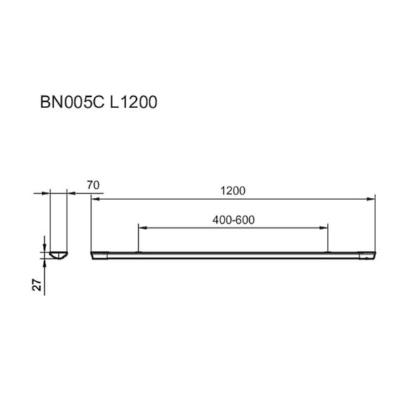 Projectline Batten 120 2700Lm 3000K