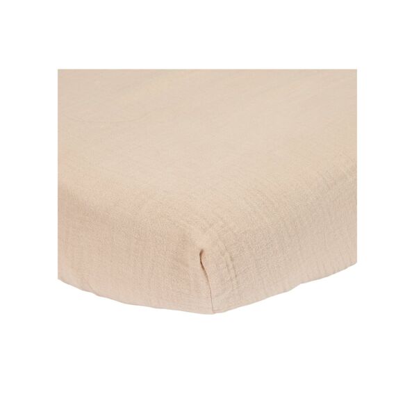 Little Dutch Newborn Naturals Hoeslaken Hydrofiel Wieg 40X80Cm Beige