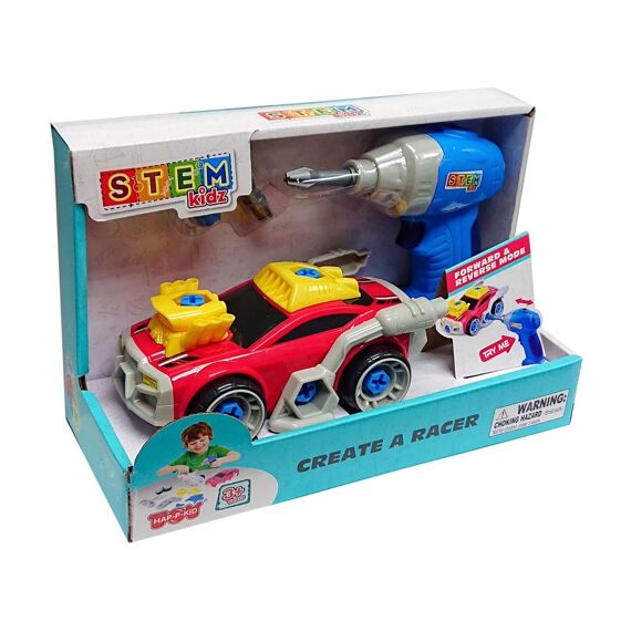 Bouw En Speel Auto + Schroevendraaier +3J