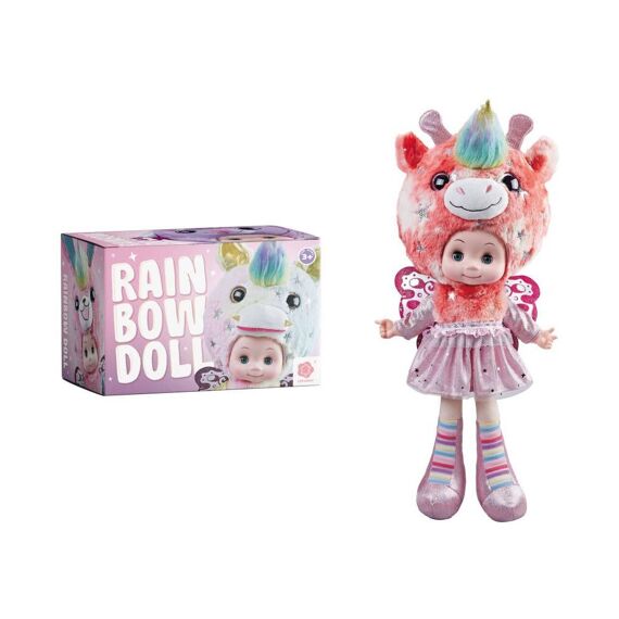 Pop Rainbow Doll Met Muziek Unicorn Roze