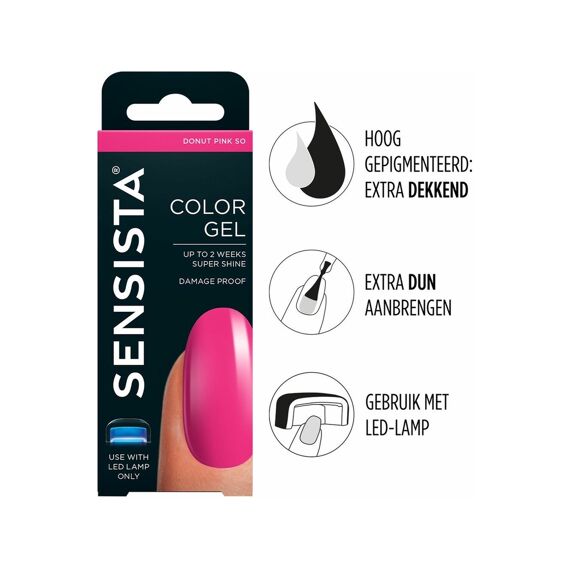 SENSISTA COLOR GEL DONUT PINK 7.5ML