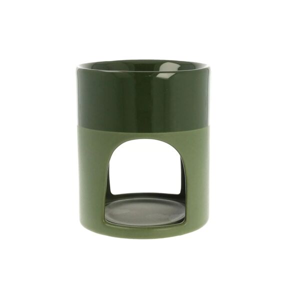 Scentburner Pilar Shiny/Matt Army Green 10X12Cm