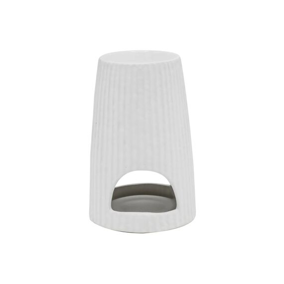 Scentburner Rib White 15X10X10Cm