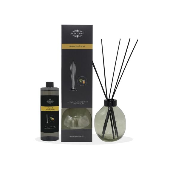 Reed Diffuser Bowl Green 400 Ml Musk & Freshwood