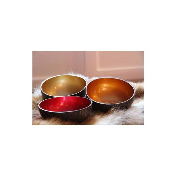 Noya Cocosbowl Metallic Light Gold Paint D14Cm