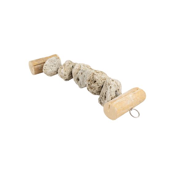 Duvo+ Hanger Met Lava Stenen S - 30X6X6Cm Antraciet