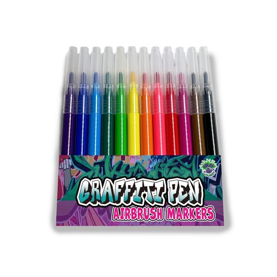 Graffiti Pen Markers Set 12 Stuks Afwasbaar