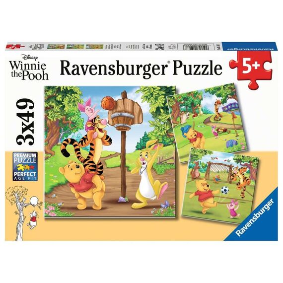 Ravensburger Puzzel 3X49 Stuks Disney Winnie The Pooh Sportdag