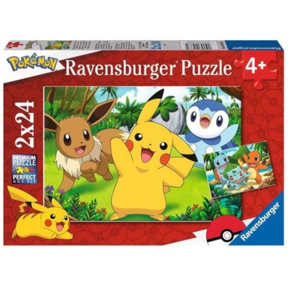 Ravensburger Puzzel 2X24 Stuks Pikachu En Zijn Vrienden