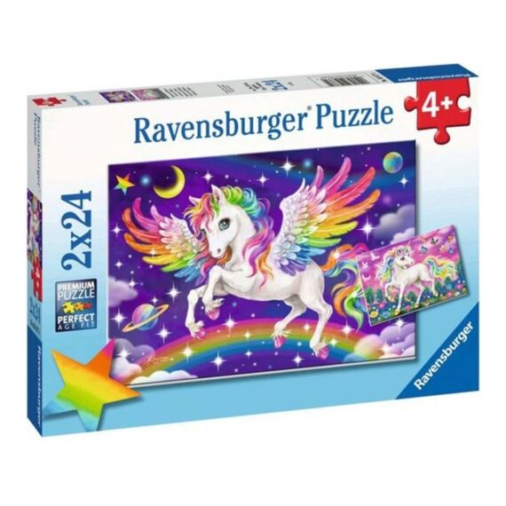 Ravensburger Puzzel 2X24 Stuks Eenhoorn En Pegasus