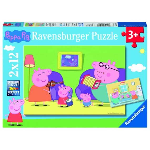 Ravensburger Puzzel 2X12 Stuks Peppa Pig: Thuis Bij Peppa