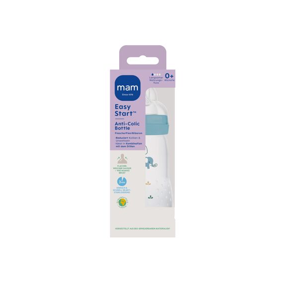 Mam Easy Start Zuigfles Anti-Colic Matt 260 Blue