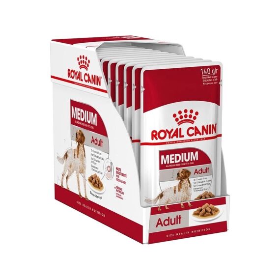 Royal Canin Medium Adult Natvoer (10X140Gram)