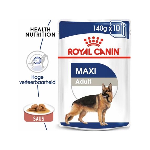 Royal Canin Maxi Adult Natvoer (10X140Gram)