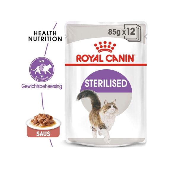 Royal Canin Sterilised In Gravy (Brokjes In Saus) (12X85Gram)