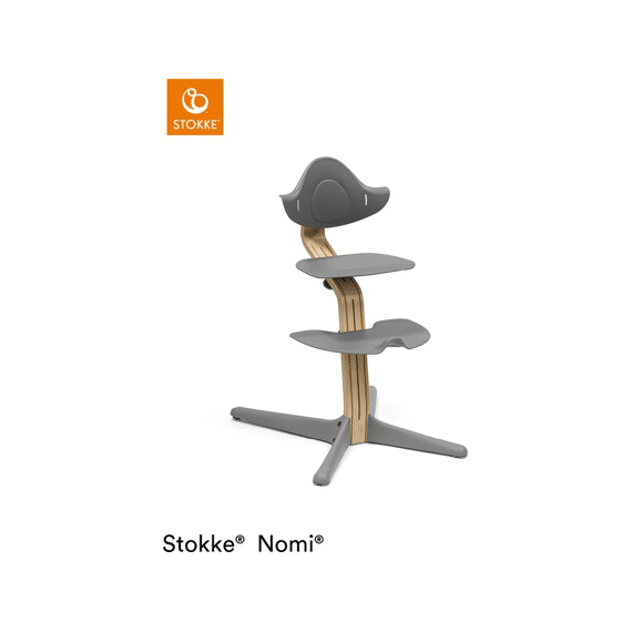 Stokke Nomi Eetstoel Natural Oak Grey