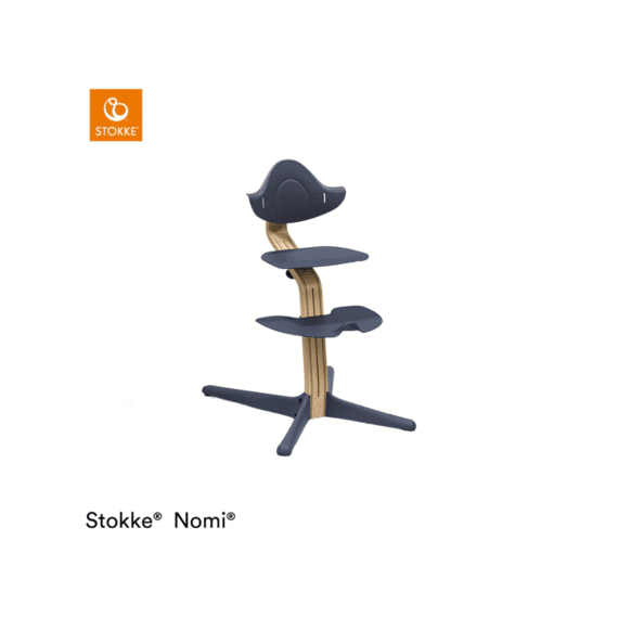 Stokke Nomi Eetstoel Natural Oak Navy