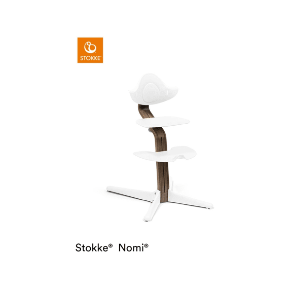 Stokke Nomi Eetstoel Walnut / White