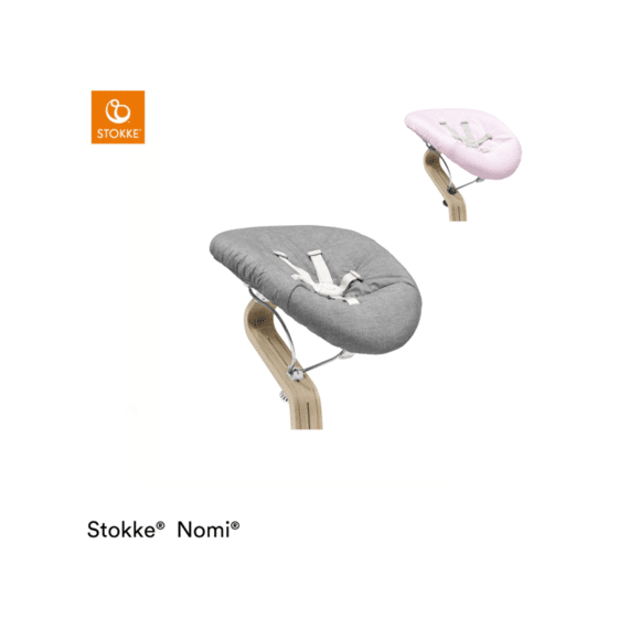 Stokke Nomi Eetstoel Newborn Set White Grey Pink
