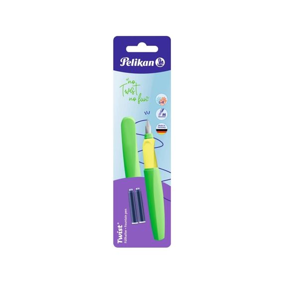 Pelikan Vulpen Twist P457 + 2Tp/B Neon Groen