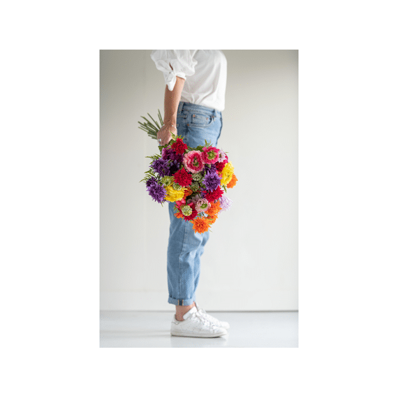J-Line Kunstplant Ranonkel Roze 55Cm Assortiment Prijs Per Stuk