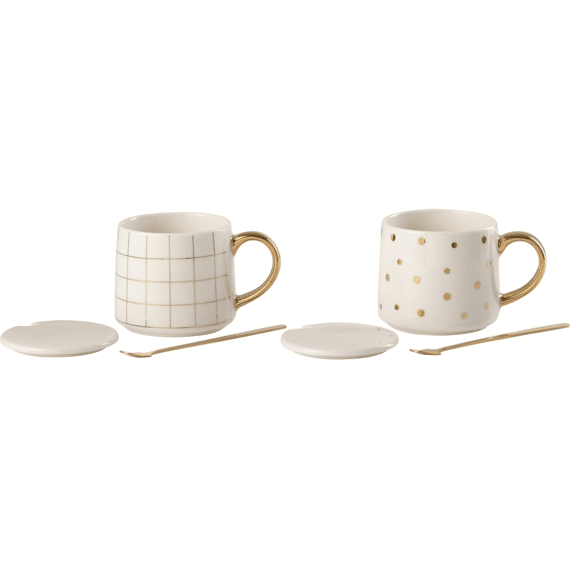 J-Line Kop Set Amelie Wit 2St Assortiment Prijs Per Stuk