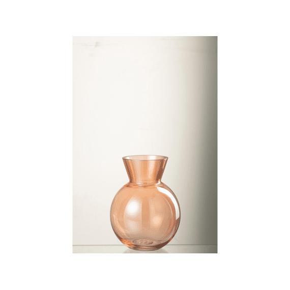 J-Line Vaas Glas Lucy Small Oranje 13X18Cm