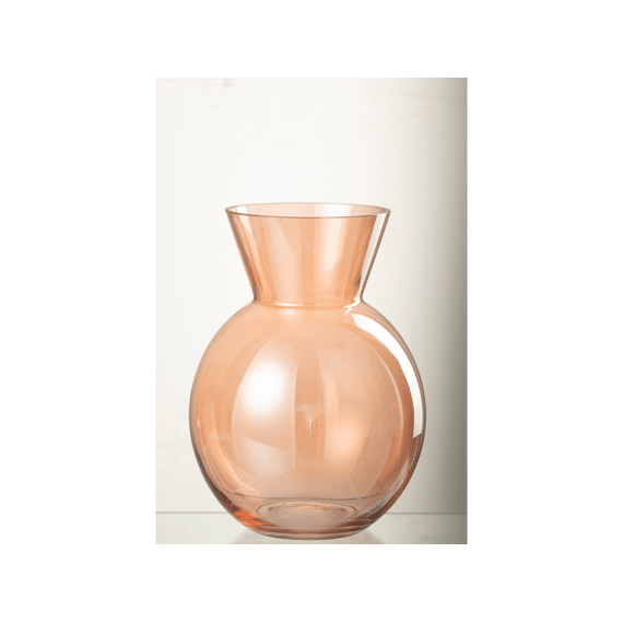 J-Line Vaas Glas Lucy Large Oranje 20,5X28Cm