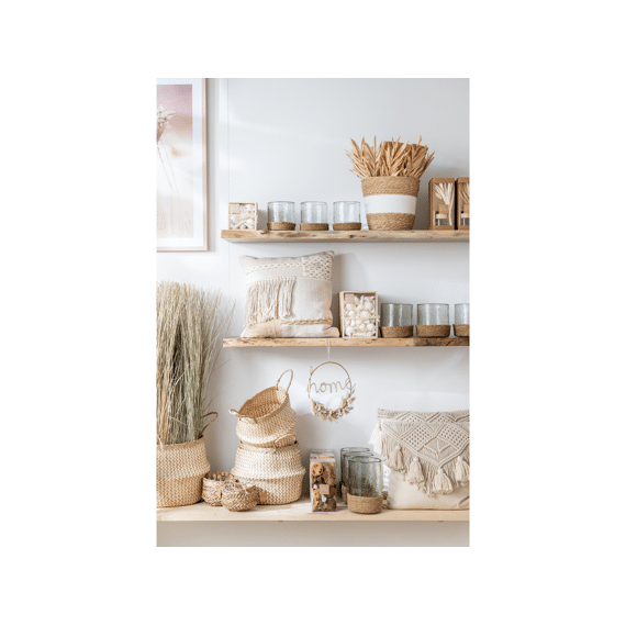 J-Line Vaas In Jute Mand Small 12Cm